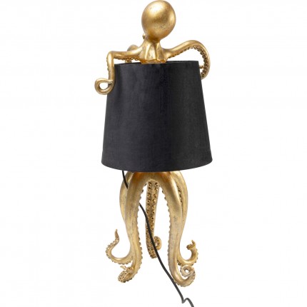 Table Lamp octopus gold and black 60cm Kare Design