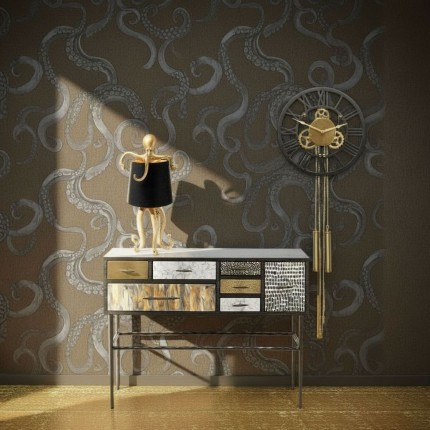 Tafellamp octopus goud en zwart 60cm Kare Design