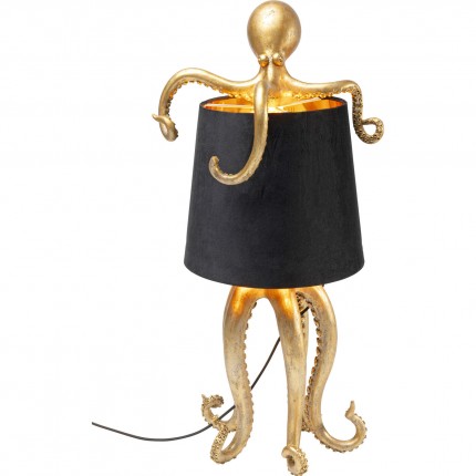 Table Lamp octopus gold and black 60cm Kare Design