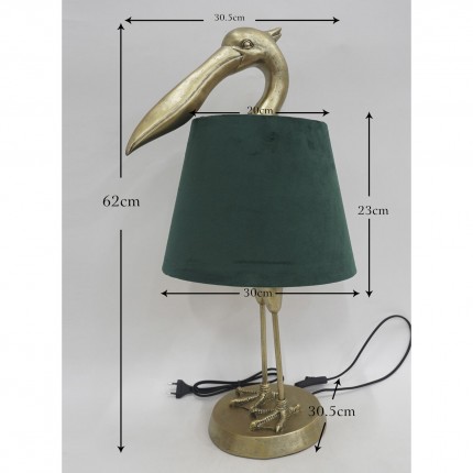 Tafellamp pelikaan goud Kare Design
