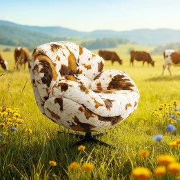 Swivel Armchair Cutie cow Kare Design