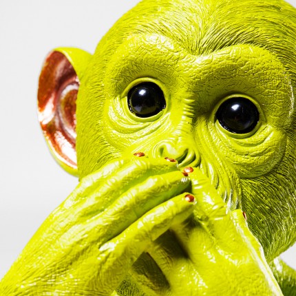 Money Box monkey Iwazaru green Kare Design