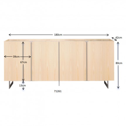 Dressoir Giulio 4 deuren Kare Design