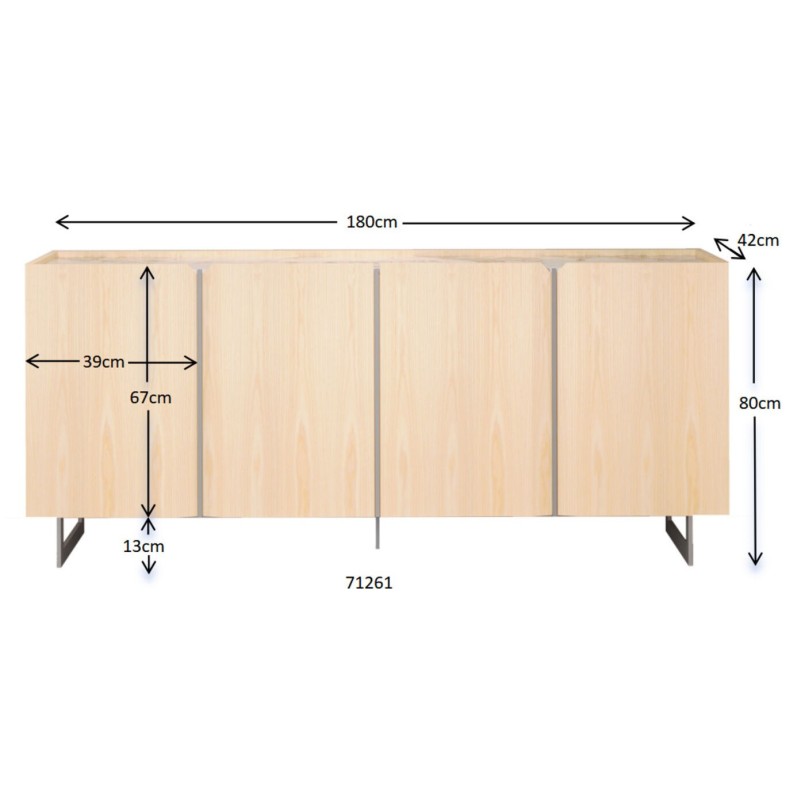 Sideboard Giulio 4 doors Kare Design