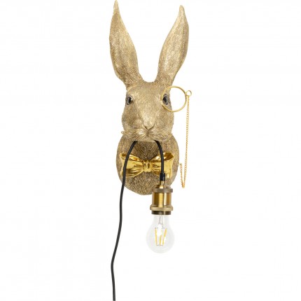 Wall Lamp rabbit gentleman gold Kare Design