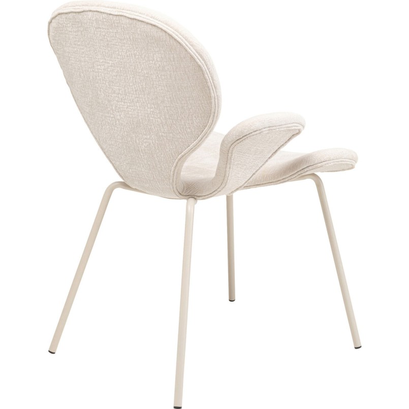 Chaise a. acc. Soft Blossom crème Mono