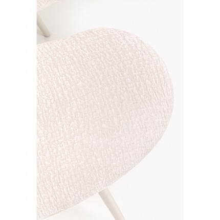 Stoel met armleuningen Soft Blossom creme Kare Design