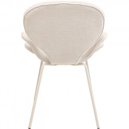 Stoel met armleuningen Soft Blossom creme Kare Design