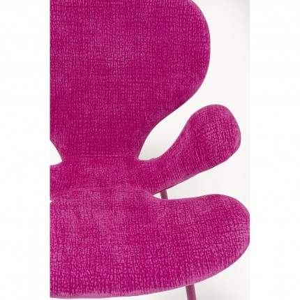 Chair with armrests Soft Blossom pink Kare Design