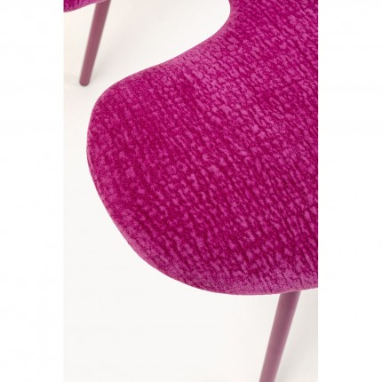 Stoel met armleuningen Soft Blossom roze Kare Design