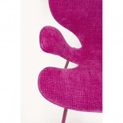 Chair with armrests Soft Blossom pink Kare Design