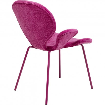 Stoel met armleuningen Soft Blossom roze Kare Design