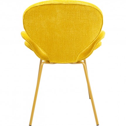 Stoel met armleuningen Soft Blossom geel Kare Design