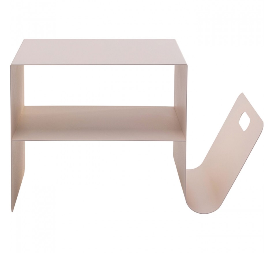 Bijzettafel Lounge News creme Kare Design