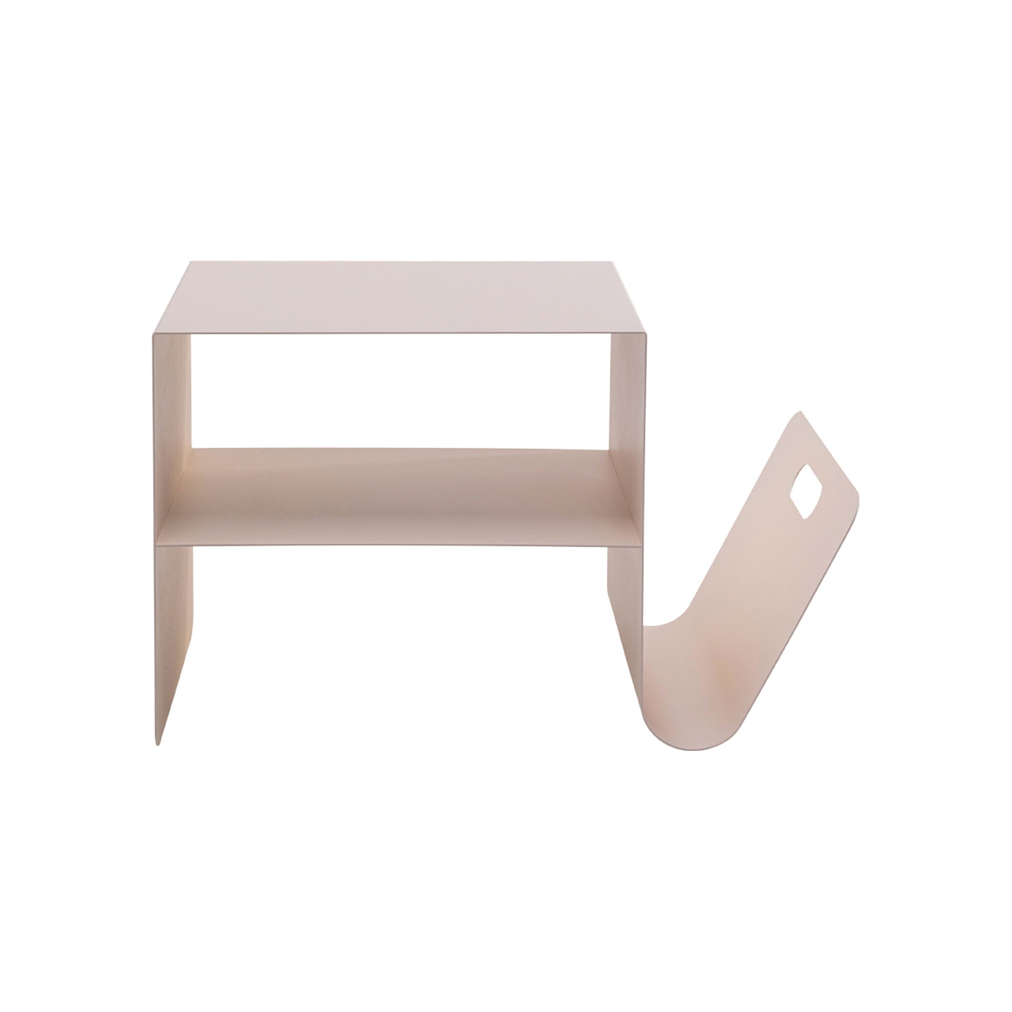 Bijzettafel Lounge News creme Kare Design