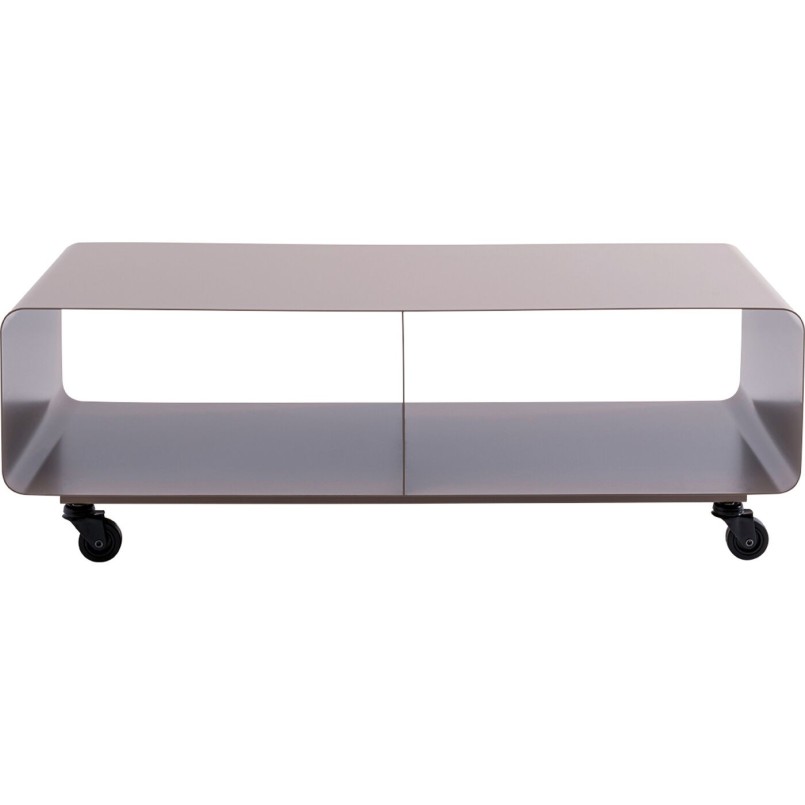 TV board Lounge on wheels taupe Kare Design