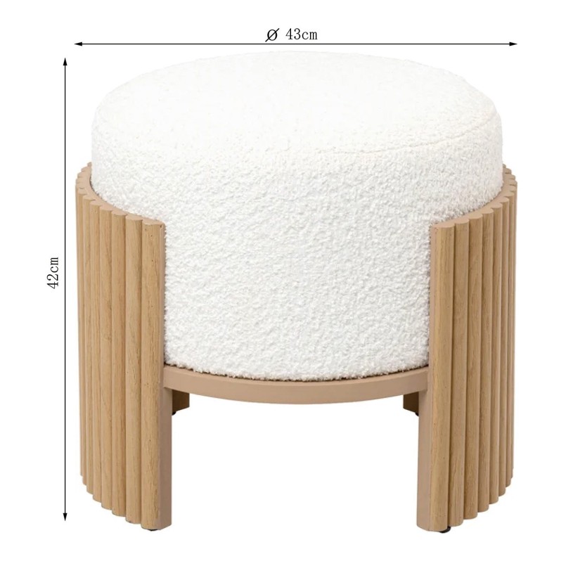 Kruk Samu Ø43cm natuur Kare Design
