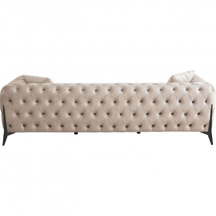 Sofa Bellissima 3-Zits Fluweel Beige Kare Design