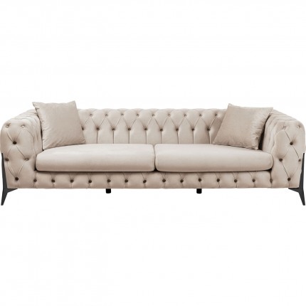 Sofa Bellissima 3-Seater Velvet Beige Kare Design
