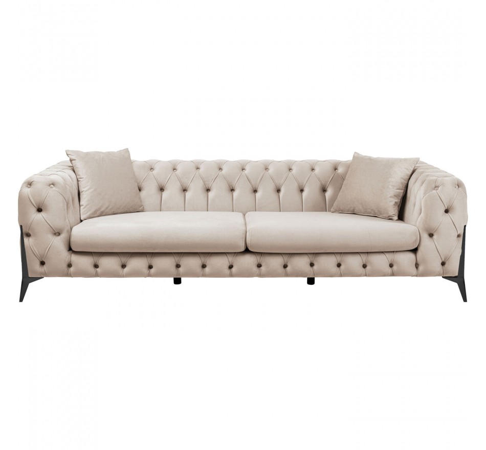 Sofa Bellissima 3-Zits Fluweel Beige Kare Design