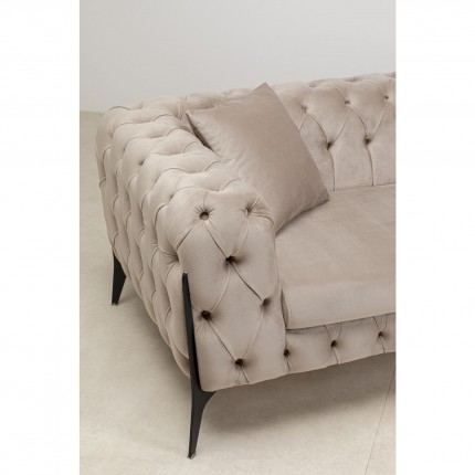 Sofa Bellissima 3-Seater Velvet Beige Kare Design
