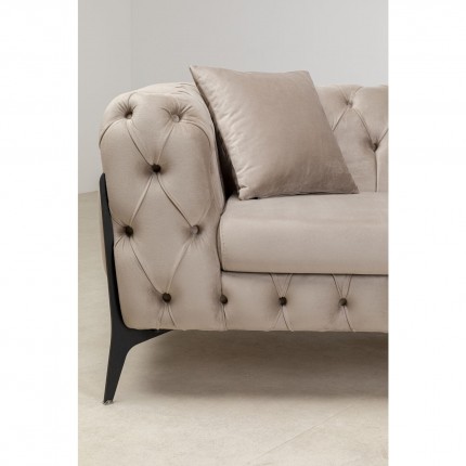 Sofa Bellissima 3-Seater Velvet Beige Kare Design