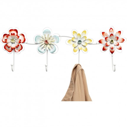 Wall Coat Rack bloomed flowers 52cm Kare Design