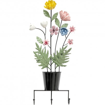Wall Coat Rack flower pot 52cm Kare Design