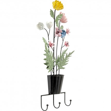 Wall Coat Rack flower pot 52cm Kare Design