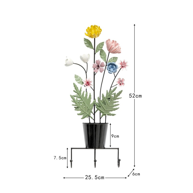 Garderobe murale Flower Bouqet 26cm
