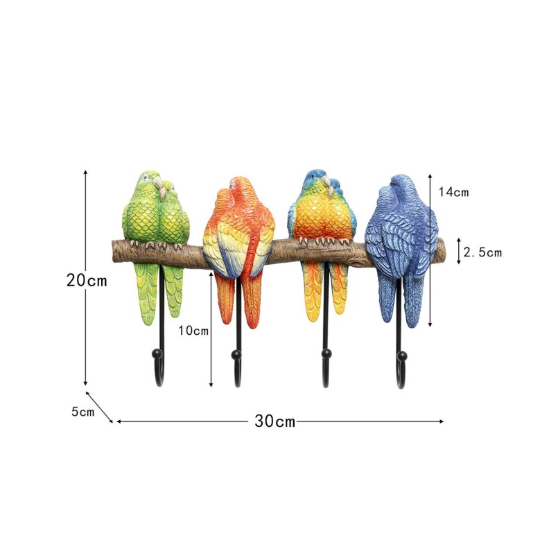 Garderobe murale Parrots Love 31cm