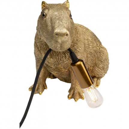 Tafellamp capybara goud Kare Design
