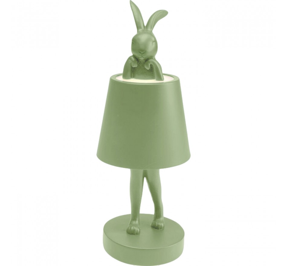 Table Lamp Animal rabbit LED 29cm green matcha Kare Design