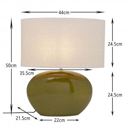 Table Lamp Beo green Kare Design