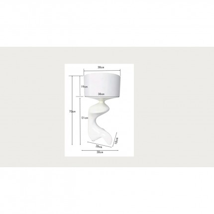Table Lamp Erosia 68cm white Kare Design