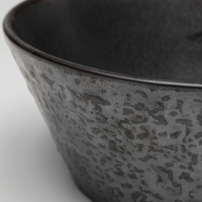 Black stoneware bowls set of 4 - Cosmos - Kare Design