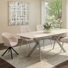 Draaistoel met armleuningen Gina zwart Kare Design