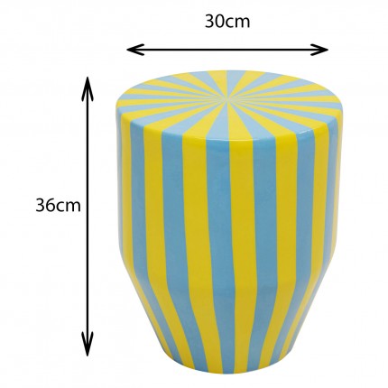 Side Table Candy Ø30cm blue and yellow Kare Design