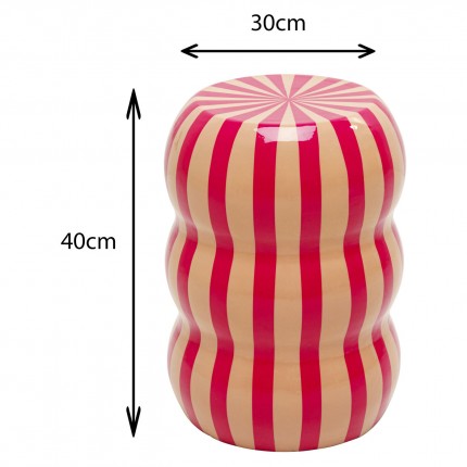 Bijzettafel Candy Ø30cm roze en beige Kare Design