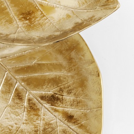 Deco jewelry holder leaf gold Kare Design