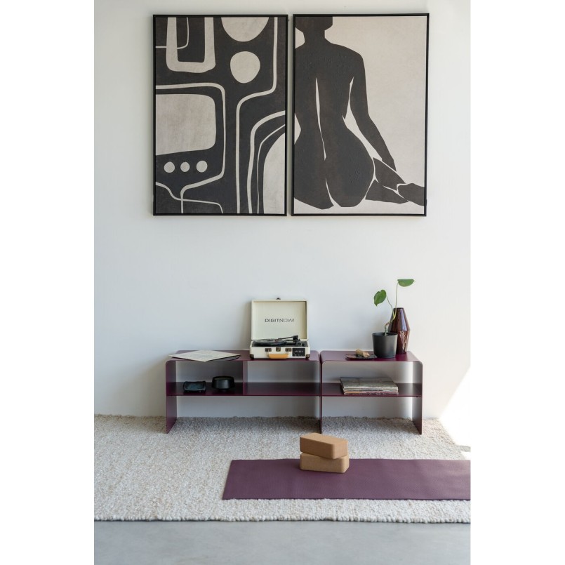 Coffee Table Lounge 58x37cm purple Kare Design