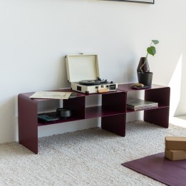 TV board Lounge 90x37cm purple Kare Design