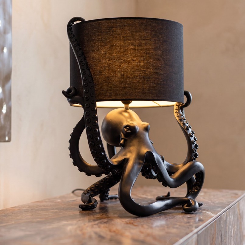 Black octopus lamp - Kare Design