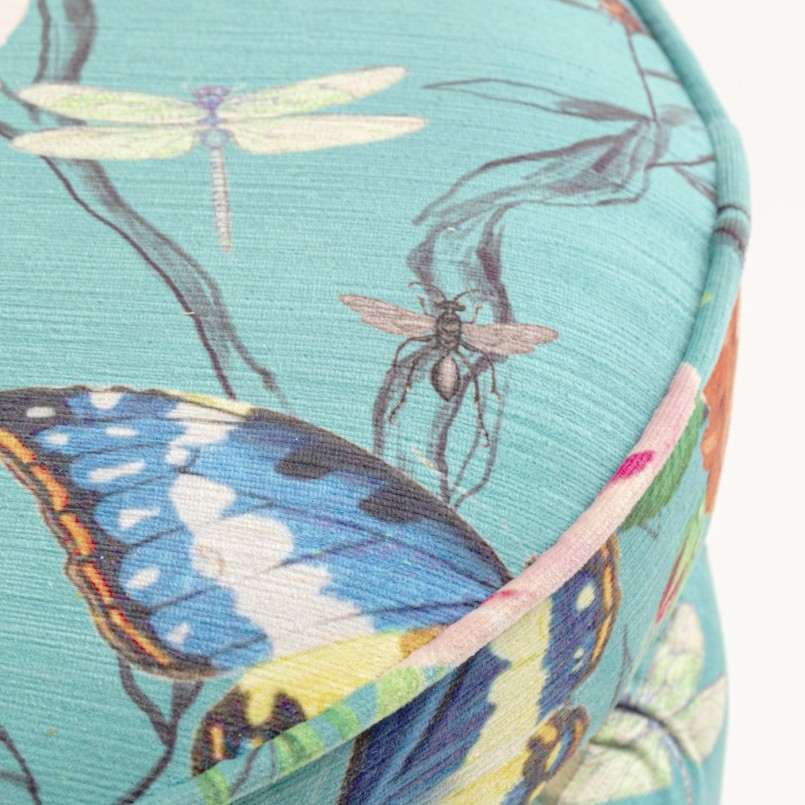 Kruk Flower Fever Ø39cm blauw Kare Design