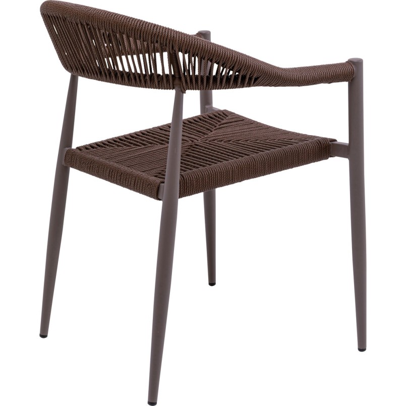 Brown Garden Chair with Armrests - Palma - Kare Design