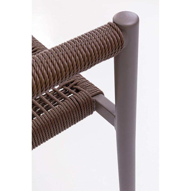 Brown Garden Chair with Armrests - Palma - Kare Design
