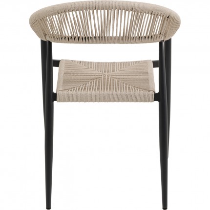 Tuinstoel met armleuningen Palma creme Kare Design