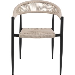 Tuinstoel met armleuningen Palma creme Kare Design