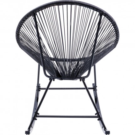 Rocking chair Acapulco black Kare Design