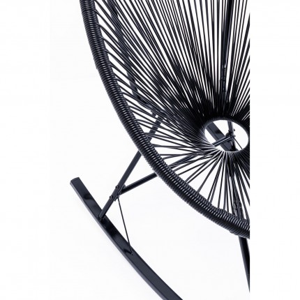 Rocking chair Acapulco black Kare Design